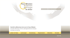 Desktop Screenshot of haus-wieden.ch